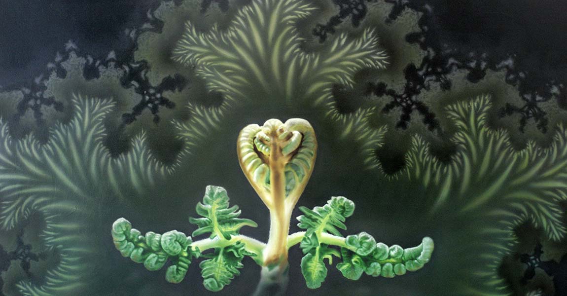 Unfolding Golden Fractal Fern